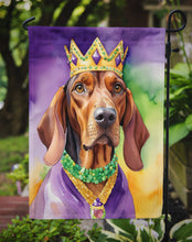 Load image into Gallery viewer, Redbone Coonhound King of Mardi Gras Garden Flag - Vibrant Dog-Themed Yard Decor by Caroline's Treasures