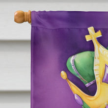 Load image into Gallery viewer, Redbone Coonhound King of Mardi Gras House Flag