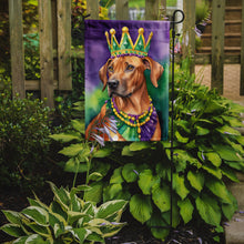Load image into Gallery viewer, Rhodesian Ridgeback King of Mardi Gras Garden Flag - Vibrant Dog-Themed Yard Decor by Caroline's Treasures