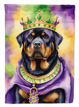 Load image into Gallery viewer, Rottweiler King of Mardi Gras House Flag