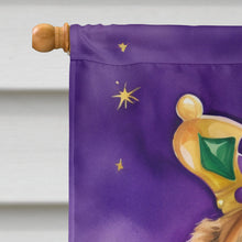 Load image into Gallery viewer, Saint Bernard King of Mardi Gras House Flag
