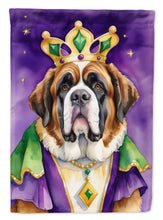 Load image into Gallery viewer, Saint Bernard King of Mardi Gras House Flag