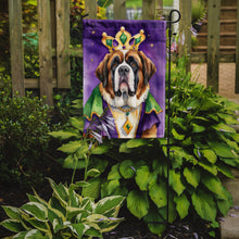Load image into Gallery viewer, Saint Bernard King of Mardi Gras Garden Flag - Vibrant Dog-Themed Yard Decor by Caroline's Treasures