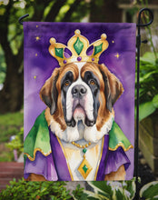 Load image into Gallery viewer, Saint Bernard King of Mardi Gras Garden Flag - Vibrant Dog-Themed Yard Decor by Caroline's Treasures