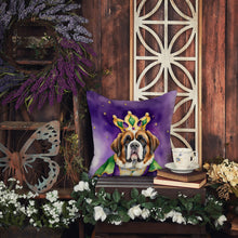 Load image into Gallery viewer, Saint Bernard King of Mardi Gras Throw Pillow