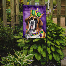 Load image into Gallery viewer, Saint Bernard King of Mardi Gras Garden Flag - Vibrant Dog-Themed Yard Decor by Caroline's Treasures