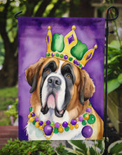 Load image into Gallery viewer, Saint Bernard King of Mardi Gras Garden Flag - Vibrant Dog-Themed Yard Decor by Caroline's Treasures