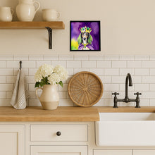 Load image into Gallery viewer, Saluki King of Mardi Gras Framed Metal Print