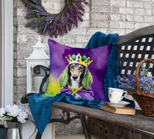 Load image into Gallery viewer, Saluki King of Mardi Gras Throw Pillow