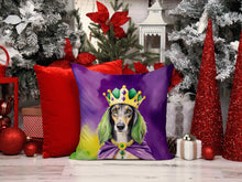 Load image into Gallery viewer, Saluki King of Mardi Gras Throw Pillow