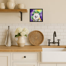 Load image into Gallery viewer, Samoyed King of Mardi Gras Framed Metal Print