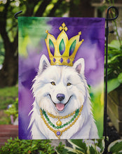 Load image into Gallery viewer, Samoyed King of Mardi Gras Garden Flag - Vibrant Dog-Themed Yard Decor by Caroline's Treasures