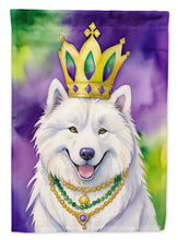 Load image into Gallery viewer, Samoyed King of Mardi Gras Garden Flag - Vibrant Dog-Themed Yard Decor by Caroline's Treasures