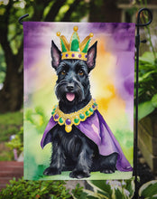 Load image into Gallery viewer, Scottish Terrier King of Mardi Gras Garden Flag - Vibrant Dog-Themed Yard Decor by Caroline's Treasures