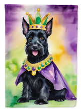 Load image into Gallery viewer, Scottish Terrier King of Mardi Gras Garden Flag - Vibrant Dog-Themed Yard Decor by Caroline's Treasures