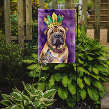 Load image into Gallery viewer, Shar Pei King of Mardi Gras Garden Flag - Vibrant Dog-Themed Yard Decor by Caroline's Treasures