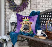 Load image into Gallery viewer, Shar Pei King of Mardi Gras Throw Pillow