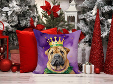 Load image into Gallery viewer, Shar Pei King of Mardi Gras Throw Pillow