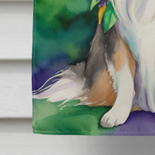 Load image into Gallery viewer, Sheltie King of Mardi Gras House Flag