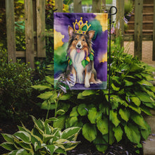 Load image into Gallery viewer, Sheltie King of Mardi Gras Garden Flag - Vibrant Dog-Themed Yard Decor by Caroline's Treasures