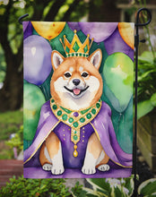 Load image into Gallery viewer, Shiba Inu King of Mardi Gras Garden Flag - Vibrant Dog-Themed Yard Decor by Caroline's Treasures