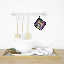 Load image into Gallery viewer, Shih Tzu King of Mardi Gras Pot Holders - Set of 2 Decorative Kitchen Helpers | Made in the USA
