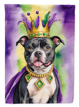 Load image into Gallery viewer, Staffordshire Bull Terrier King of Mardi Gras House Flag