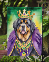 Load image into Gallery viewer, Tibetan Mastiff King of Mardi Gras Garden Flag - Vibrant Dog-Themed Yard Decor by Caroline's Treasures
