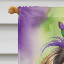 Load image into Gallery viewer, Tibetan Spaniel King of Mardi Gras House Flag