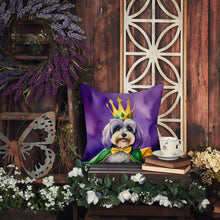 Load image into Gallery viewer, Tibetan Terrier King of Mardi Gras Throw Pillow