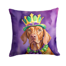 Load image into Gallery viewer, Vizsla King of Mardi Gras Throw Pillow