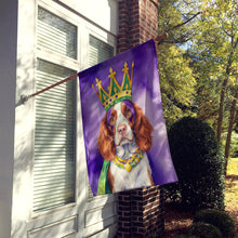 Load image into Gallery viewer, Welsh Springer Spaniel King of Mardi Gras House Flag