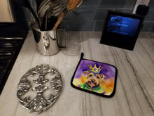 Load image into Gallery viewer, Welsh Terrier King of Mardi Gras Pot Holders - Set of 2 Decorative Kitchen Helpers | Made in the USA