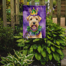 Load image into Gallery viewer, Wheaten Terrier King of Mardi Gras Garden Flag - Vibrant Dog-Themed Yard Decor by Caroline's Treasures