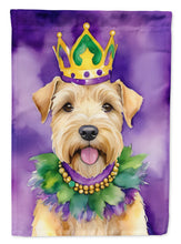 Load image into Gallery viewer, Wheaten Terrier King of Mardi Gras Garden Flag - Vibrant Dog-Themed Yard Decor by Caroline's Treasures
