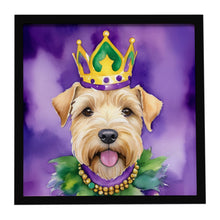 Load image into Gallery viewer, Wheaten Terrier King of Mardi Gras Framed Metal Print