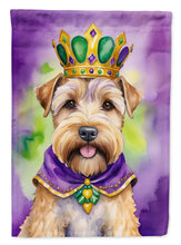 Load image into Gallery viewer, Wheaten Terrier King of Mardi Gras House Flag