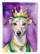 Load image into Gallery viewer, Whippet King of Mardi Gras House Flag
