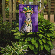 Load image into Gallery viewer, Whippet King of Mardi Gras Garden Flag - Vibrant Dog-Themed Yard Decor by Caroline's Treasures