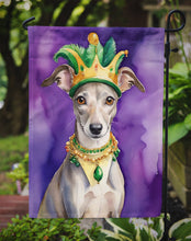 Load image into Gallery viewer, Whippet King of Mardi Gras Garden Flag - Vibrant Dog-Themed Yard Decor by Caroline's Treasures