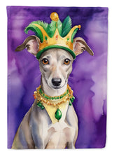Load image into Gallery viewer, Whippet King of Mardi Gras Garden Flag - Vibrant Dog-Themed Yard Decor by Caroline's Treasures