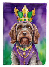 Load image into Gallery viewer, Wirehaired Pointing Griffon King of Mardi Gras House Flag
