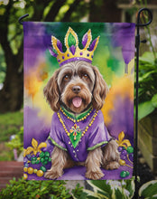 Load image into Gallery viewer, Wirehaired Pointing Griffon King of Mardi Gras Garden Flag - Vibrant Dog-Themed Yard Decor by Caroline's Treasures