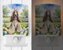 Load image into Gallery viewer, Afghan Hound Easter Egg Hunt Ceramic Night Light
