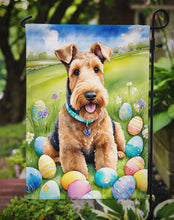 Load image into Gallery viewer, Airedale Terrier Easter Garden Flag - Easter Egg Hunt - Dog-Themed Spring Yard Decor