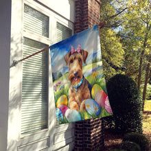 Load image into Gallery viewer, Airedale Terrier Easter Egg Hunt House Flag