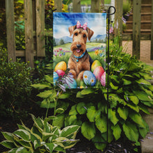 Load image into Gallery viewer, Airedale Terrier Easter Garden Flag - Easter Egg Hunt - Dog-Themed Spring Yard Decor