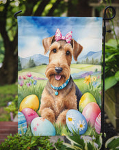 Load image into Gallery viewer, Airedale Terrier Easter Garden Flag - Easter Egg Hunt - Dog-Themed Spring Yard Decor