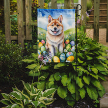 Load image into Gallery viewer, Akita Easter Garden Flag - Easter Egg Hunt - Dog-Themed Spring Yard Decor
