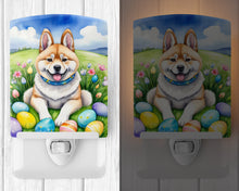 Load image into Gallery viewer, Akita Easter Egg Hunt Ceramic Night Light